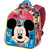 Disney Topolino Joyful-Zaino Basic, Blu, 31 x 39 cm, Capacità 18.2 L
