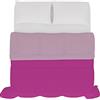 Italian Bed Linen Trapunta estiva bicolore SOGNI E CAPRICCI, lilla/fucsia 250x200 cm