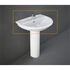 RAK CERAMICS - KARLA LAVABO 60 CM. BIANCO KAWB00004