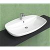 FLAMINIA - NUDA LAVABO 85 CM. SOSPESO O DA APPOGGIO CON TROPPOPIENO BIANCO 5081