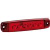 Lampa 97008 Luce ingombro a 6 LED, Montaggio in Superficie,12/24V - Rosso