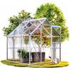 Gardebruk Serra da Giardino 3,6m² 190x195cm Alluminio con Finestra 5,8m³ Serre Orto Piante Esterno