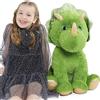 MorisMos Dinosauro Peluche Grande Verde, 62 cm XXL Triceratopo Giocattolo di Peluche Grande Kawaii Morbido, Idee Regalo Natale per Bambini Ragazze Ragazzi Compleanno Decorazioni