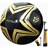 FANTECIA Pallone da calcio unisex taglia 5, palla ufficiale Match Futsal, calcio professionale da interno per ragazzi e adulti., Nero