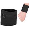 Kuuleyn Polsino sportivo, Polsino unisex Portamonete Portaoggetti Tasca con cerniera Sport Portafoglio da polso Palestra Running Basket per correre Ciclismo Sport Portachiavi Memorizzazione(bianca)