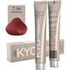 KYO Colore per capelli 100ml + ossigeno 150 ml by kyo, AMMONIA FREE E PPD FREE con collagene Marino e cheratina (8.0 Biondo Chiaro)