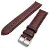 Sconosciuto Sorrento italiana imbottita pelle di vitello XL Extra Lungo cinturino per orologio, colore: marrone, 20 mm, cromato, con fibbia (colore argento)