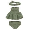 Miniland - Abbigliamento per bambola 21 cm, accessorio per vestiti per bambole, Conj Punto 21 cm Vestid&Fascia
