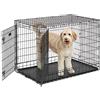 AllMyPets Recinto per Cani con 4 Pannelli Porta con Doppio Blocco