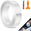 EFUTURETIME Pellicola Protettiva Trasparente Adesiva Auto 3cm × 10m | Paraspigoli Autoadesivi per Verniciatura, Bicicletta, Motocicletta, Mobili