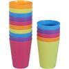 Toyvian 15 Pezzi Bicchieri di plastica Colorati Bicchieri riutilizzabili Tazze per Bicchieri Tazza rifornimenti del Partito 101-200 ml (Colore Casuale)