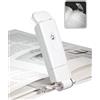 DEWENWILS USB Ricaricabile Lampada da Lettura, 2 Livelli di Luminosità, Clip LED per Libri per la Lettura a Letto, Lampada per Libri a Cura degli Occhi per Bambini, Lettori Accaniti (Bianca)
