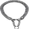 Trixie Catena a Doppia Fila cromata Semi-strozzatore con Sollievo dallo Sforzo, 35 cm x 2,0 mm