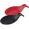 Fackelmann Cooking Poggia mestolo in Silicone, (Colore: Rosso o Nero), Colori Assortiti, quantità: 1 Pezzo