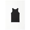 Tezenis Canotta Basic Spalla Larga In Cotone Bimbi Unisex Unisex Nero