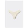 Tezenis Slip Brasiliano Sgambato Taglio Vivo In Microfibra Donna Avorio