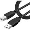 cablepelado - Cavo USB 2.0 per stampante a/m-b/M 3 M Nero