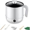 IGTOPS Electric Capentola Calda and Hot Pot,Multifunzionale Thermos Cottura Pentola a Vapore Elettrica, Portatile Mini Pentola da cucina Elettrica,Pentola Elettrica Piccola per Viaggi/Hotel/Appartamento