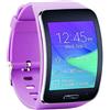 Fit-power - Cinturino di ricambio per smart watch Samsung Galaxy Gear S R750, taglia unica, con fibbia di sicurezza, Purple