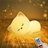 YOTOZU Lampada per gatti con luce notturna a forma di gattino, ricaricabile tramite USB, con sensore touch e telecomando, 4 modalità, 16 colori per bambini, bambini, regali di Natale per bambini