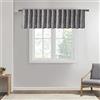 Madison Park JLA Home INC Madison Park Andora - Mantovana Tascabile con Canna Ricamata, Piccola mantovana in Finta Seta per Finestra, 127 x 45,7 cm, Colore: Grigio