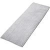 Decomira Tappeto Bagno Antiscivolo in Ciniglia | Tappetino bagno super assorbente, lavabile in lavatrice | Per il bagno, la doccia, la vasca da bagno o come tappetino WC | Grigio - 50x150 cm