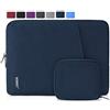 NEWHEY Custodia Impermeabile e Antiurto per Macbook Air 14 Pollici - Borsa Porta Computer con Piccolo Caso Blu Scuro