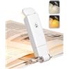 DEWENWILS Luce per Lettura Libri a Letto, Luce da Lettura a LED portatile con clip, 4 Luminosità regolabili, 2 Colori (Ambra/Bianco Caldo) Lampada Lettura ricaricabile USB, per Amanti dei Libri