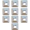 MaMa Store Maniglia Orione Cromata Quadrata in Plastica 60X60 CC32 - Set x 10 Maniglie con Viti
