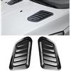 CGEAMDY 2 Pcs Prese D'Aria Decorative Per Auto, Copertura Della Presa Del Flusso D'Aria Per Auto, Copertura Aella Presa Del Flusso D'Aria, Aria Cofano Motore Accessorio Modificato Adatto(Nero Carbone)