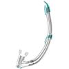 SEAC Fast WV, Snorkel con Top Anti-Splash e Valvola di Scarico Unisex Adulto, Nero/Nero, Standard