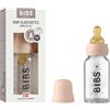 Bibs Biberon in vetro BIBS. Anti-coliche. Tettarella rotonda in lattice di gomma naturale. Favorisce l'allattamento naturale al seno, Complete Set - 110 ml, Blush