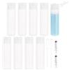 BENECREAT 10 Pack 18ml Morbido Tubo di plastica Trasparente Bottiglia Mini Tubo Crema Crema Shampoo Cover Flip Cover, Bianco