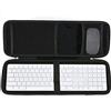 RAIACE Custodia rigida da viaggio per Apple Magic Keyboard + Magic Mouse. (la vendita è solo custodia). - Nero (fodera nera)