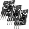 AZDelivery 3 x KY-004 Modulo Sensore Pulsante/Interruttore a Chiave compatibile con Arduino incluso un E-Book!