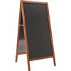 Danieli | Lavagna Cavalletto per Menu Ristorante da Esterno Magnetica Scrivibile con Gessetti e Pennarelli a Gesso Liquido | Lavagna Nera e Cavalletto in Legno per Bar e Locali (59x119 cm)