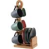 DKD Home Decor Set di 6 Tazze con Piatto, Estándar
