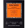 Arches Blocco Per Acquerello Incollato 1 Lato (12 Fogli) - Grana Torchon - 300 G/Mq - 23 X 31 cm