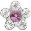 STUDEX ITALIA Srl System75 Margherita Cristallo Rosa 5mm Acciaio Studex 2 Pezzi