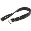Ferplast Collare Cane Taglia Grande Collare per Cani in Nylon Imbottito Regolabile Fibbia Metallica, Misura Collo 43-50 cm, Nero