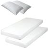 Somnus Kit due materassi singoli e due cuscini somnus 80x190 cm