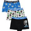 MINECRAFT Boxer Shorts Ragazzi 3 Multi Pack Bambini Adolescenti Abbigliamento 10-11 Anni