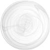 H&h set 6 piatti piani alabastro in vetro bianco cm27,5