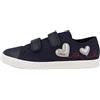 Geox Jr Ciak Girl, Scarpe da Ginnastica, Navy Silver, 26 EU