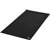 HOMCOM Tappeto Palestra Ammortizzante per Tapis Roulant e Cyclette, Tappetino Fitness in PVC Antiscivolo, 180x90cm, Nero|Aosom