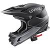 uvex hlmt 10, casco MTB robusto unisex, calotta disponibile in quattro taglie, aerazione ottimizzata, black-grey matt, 60-62 cm