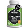 Vitamaze - amazing life Vitamaze® L-Arginina 4500 mg ad Alto Dosaggio, 360 Capsule di Pura L-Arginina HCL Polvere, Qualità Tedesca, Naturale Integratore Alimentare senza Additivi non Necessari