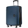 HAUPTSTADTKOFFER Mitte - Bagaglio a Mano 55x40x23, TSA, 4 Ruote, Valigia da Viaggio, Valigia Rigida, Valigia con Rotelle, Valigia Bagaglio a Mano, Blu Scuro