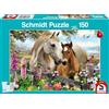 Schmidt Spiele- Malla e Puledro 56421 Mare And Foal, 150 Pieces Children's Puzzle, Multicolore