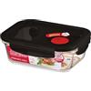 LocknLock Lock & Lock Contenitore per Alimenti in Vetro con Coperchio ermetico - Portavivande per Scaldare al Forno e Congelare in Freezer - Senza BPA, 630ml